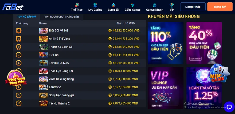 Game slot 3D với đồ họa chân thực
