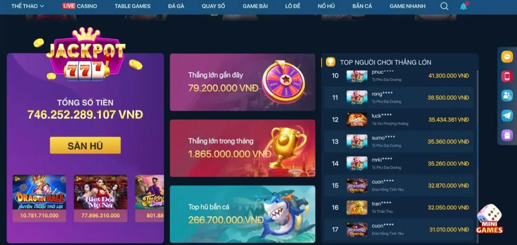 Thưởng nạp đầu cho game bắn cá